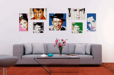 Collection of hollywood legends art from art4bricks.com