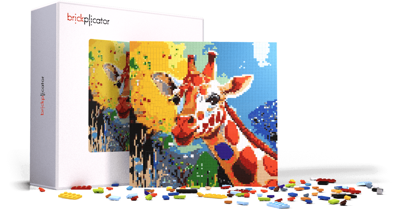 Illustration of a mosaic box