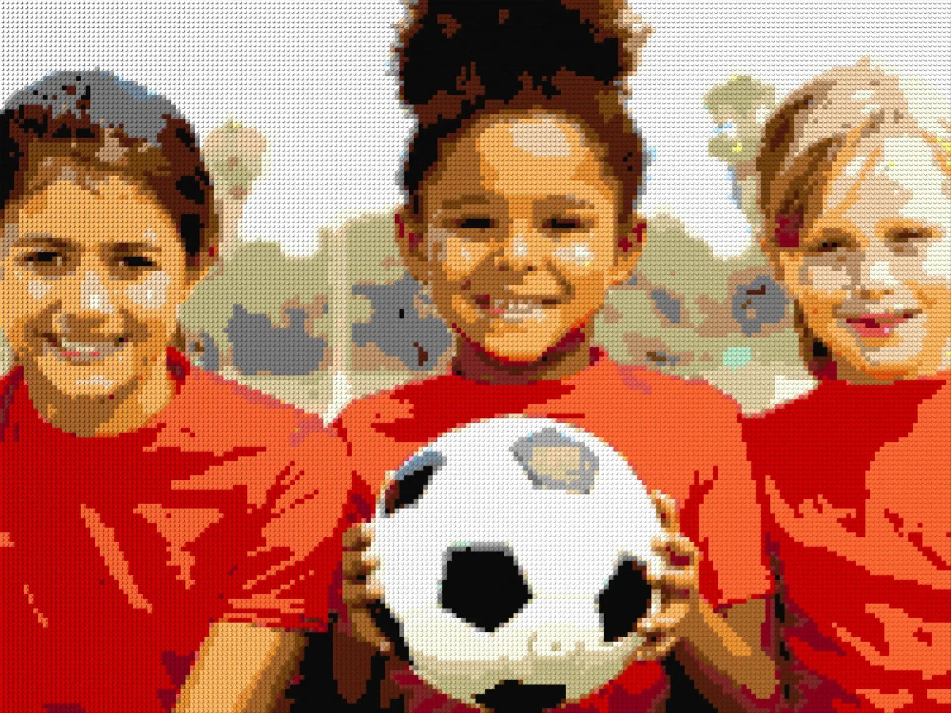 Image of a flat mosaic